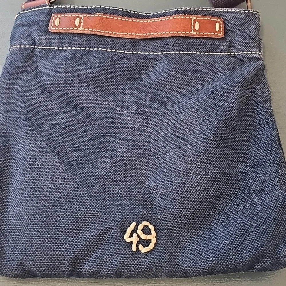 49 SQUARE MILES , Crossbody‎ Washed Blue Canvas Bag. Excelent Condition.